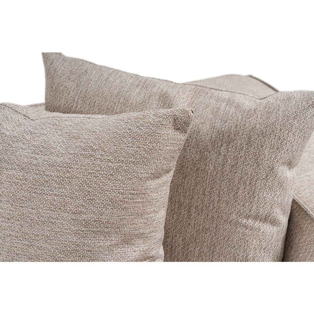 Ugaona Sofa Sora (L1-O1-O1-1R-POUFFE) - Pješčano Bež Boja slika 13