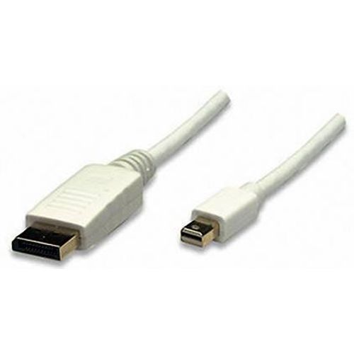 Manhattan Mini-DisplayPort / DisplayPort adapterski kabel Mini DisplayPort utikač, DisplayPort utikač 2.00 m bijela 393812 pozlaćeni kontakti DisplayPort kabel slika 3