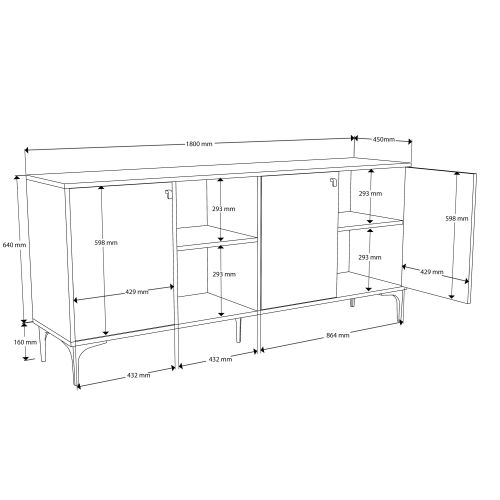 Vision 1686 Oak
White Console slika 7