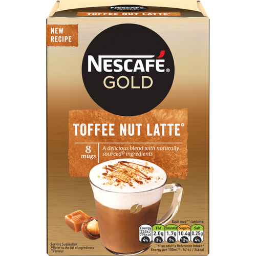 Nescafe gold  Toffee Nut Latte  cappuccino 156g slika 1