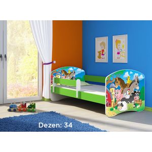 Deciji krevet ACMA II 140x70 + dusek 6 cm GREEN34
