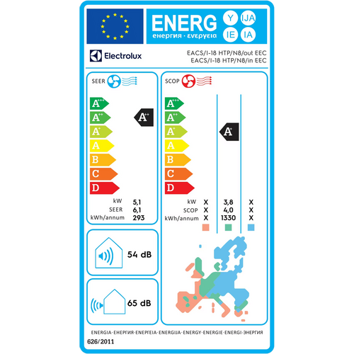 Electrolux klima uređaj EACS/I-18 HTP/N8 EEC slika 4