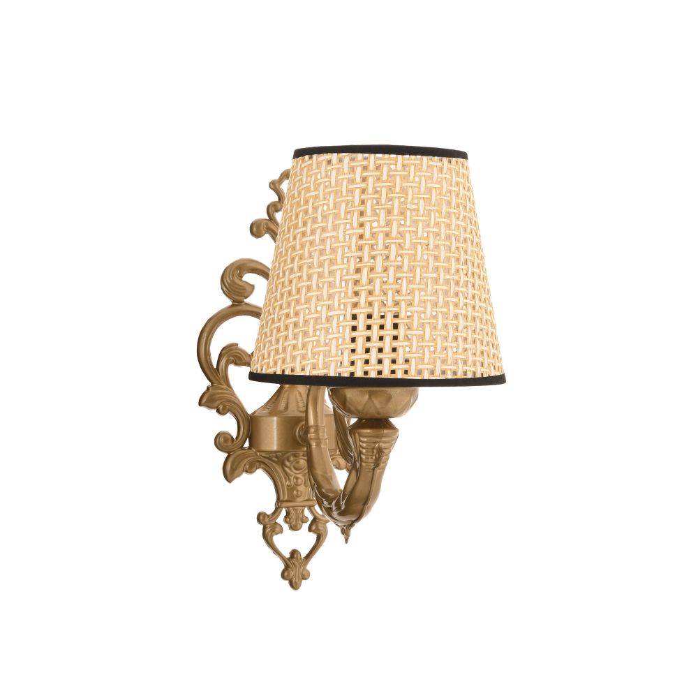 Lampa za zid Lily Coral - Prirodna, Zlatna slika 3