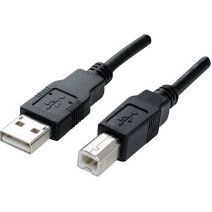 Manhattan USB kabel USB 2.0 USB-A utikač, USB-B utikač 1.80 m crna pozlaćeni kontakti, UL certificiran 333368-CG