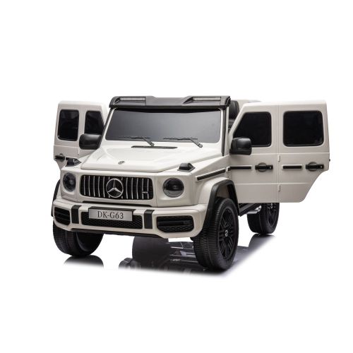 Licencirani auto na akumulator Mercedes G63 XXL 24V 4x4 - DVOSJED - bijeli slika 6