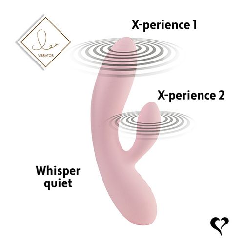 Rabbit vibrator FeelzToys - Lea, nježno ružičasti slika 7