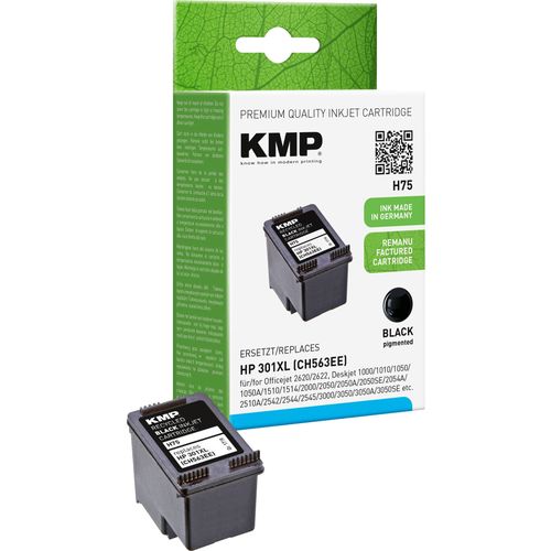 KMP tinta zamijenjen HP 301XL kompatibilan  crn H75 1719,4001 slika 3