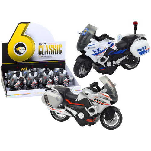 Policijski sportski motocikl s frikcijskim pogonom - Mjerilo 1:10 slika 1