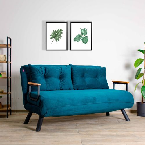 Atelier Del Sofa Dvosjed na razvlačenje SANDO petrol, Sando 2-Seater - Petrol Green slika 1