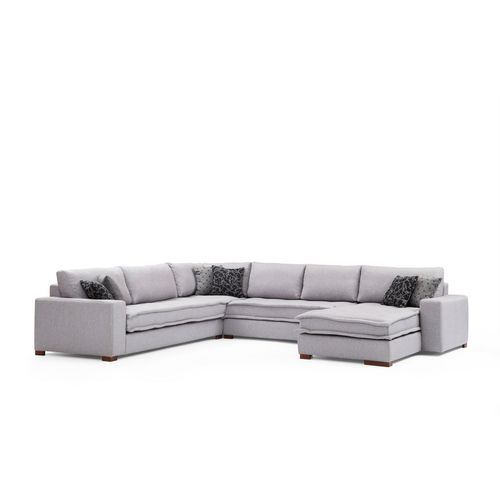 Atelier Del Sofa Kutna garnitura LENA, svjetlo siva, Lena Corner - Light Grey slika 9