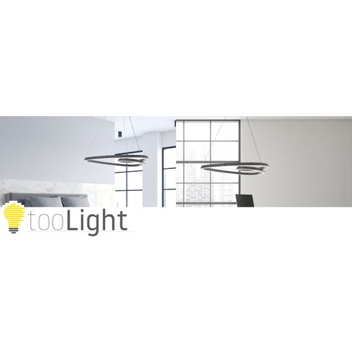 TOOLIGHT Stropna svjetiljka Hanging Loop LED + Daljinski upravljač APP798-cp Krom slika 13