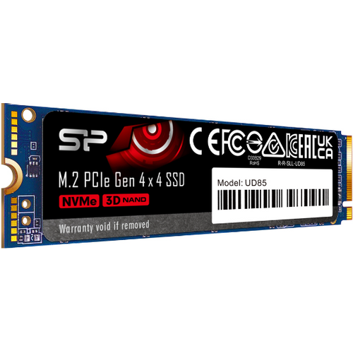 Silicon Power SP250GBP44UD8505 M.2 NVMe 250GB SSD, UD85, PCIe Gen 4x4, 3D NAND, Read up to 3,300 MB/s, Write up to 1,300 MB/s (single sided), 2280 slika 3