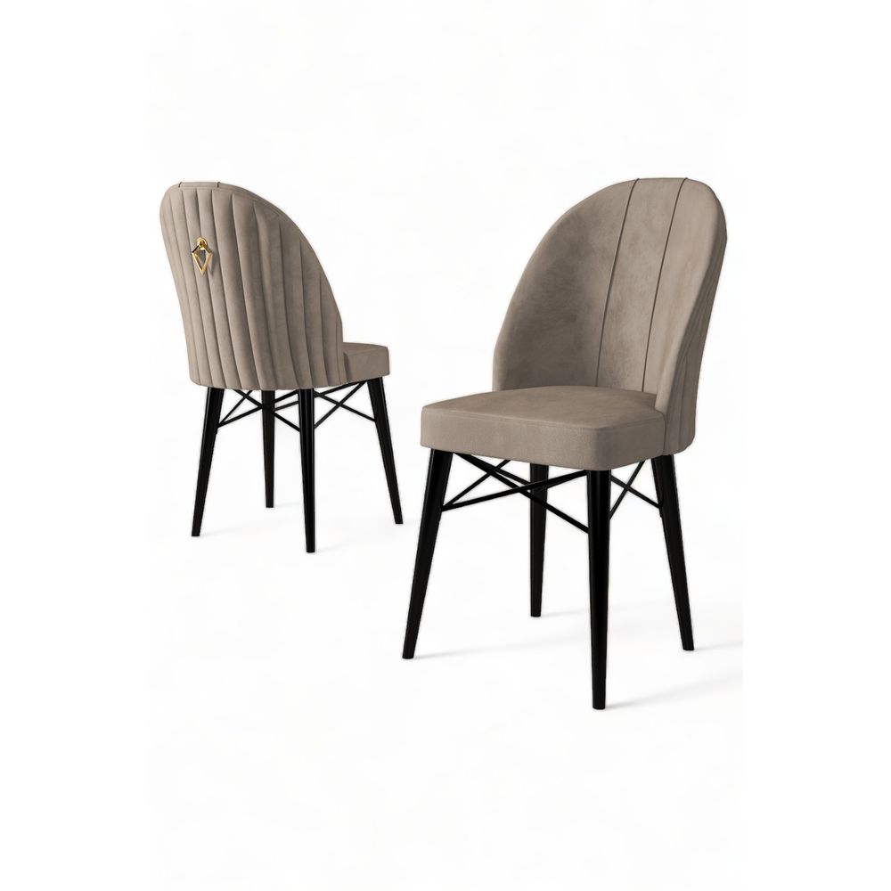 Ritim - Set stolica Cappuccino, Crni Cappuccino (4 komada) slika 3