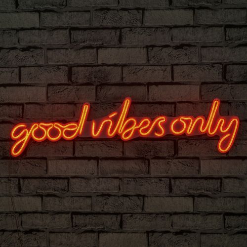 Wallity Ukrasna plastična LED rasvjeta, Good Vibes Only - Red slika 9