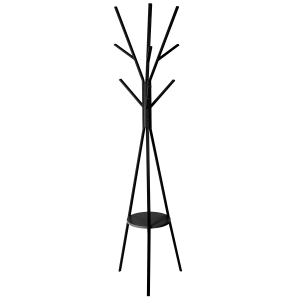 Five vješalica za odjeću s 9 kukica 44,8x40x180cm mdf/metal crna