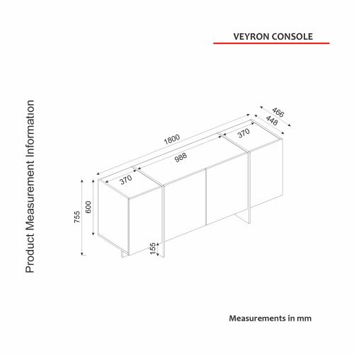 Hanah Home Veyron Set 2 Crno-Zlatni Set Nameštaja za Dnevnu Sobu slika 16