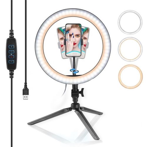 MANTA svjetlosni prsten s držačem za mobitel, Ring light, stativ 19cm MRL002 slika 1