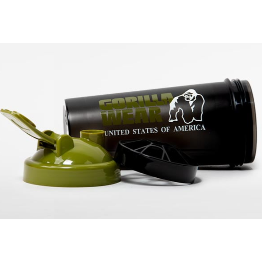 Gorilla Wear Šejker XXL 1000ml - Black/Army Green slika 3