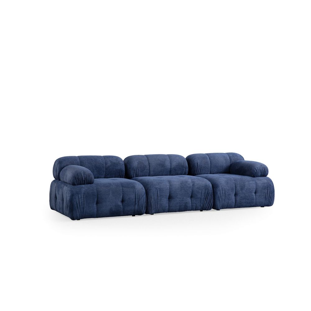 Petite 3 - Noćna Plava Sofa za Tri Osobe slika 4
