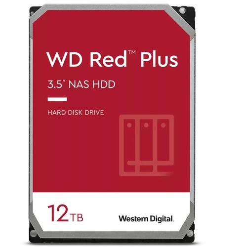 WD 12TB 3.5 inča SATA III 256MB 7200rpm WD120EFBX Red Plus hard disk slika 1