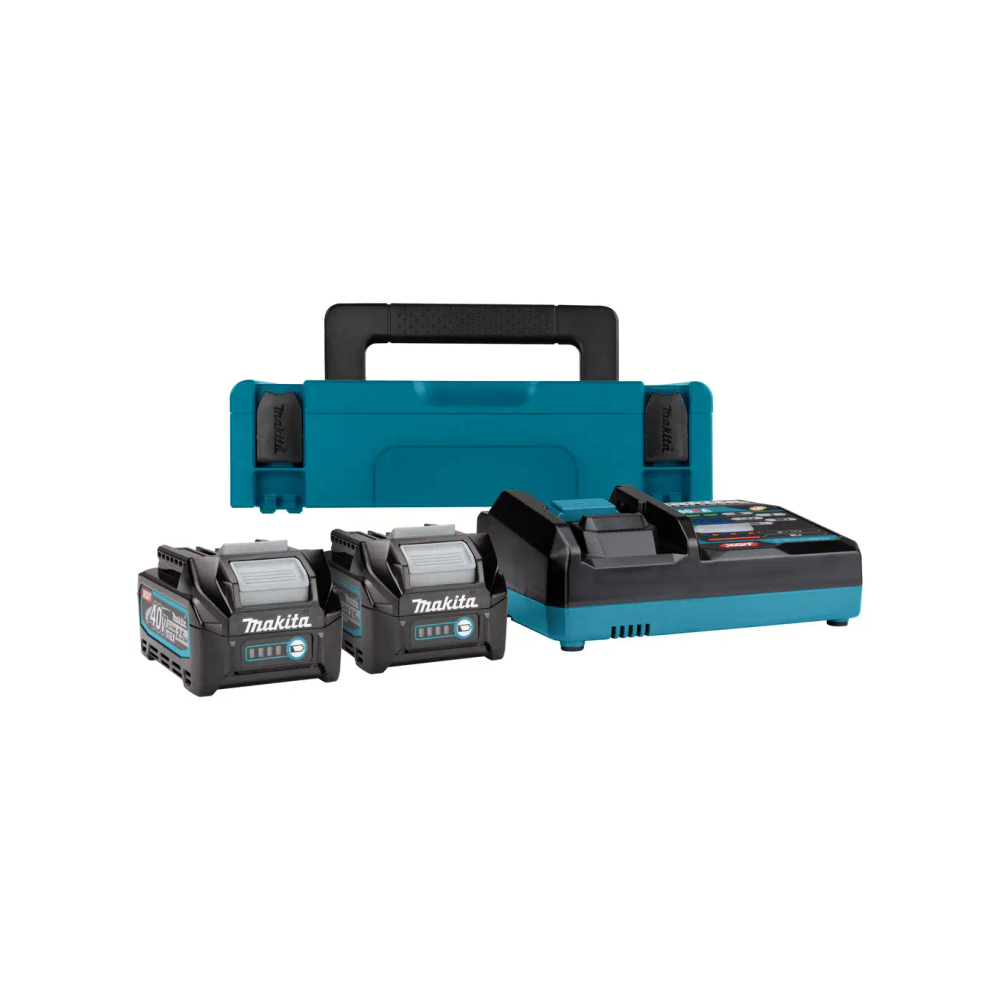 XGT Makita 40V - XGT baterijski set (2.5 Ah) DC40RA, BL4025x2, MAKPAC 1 191J81-6 slika 3