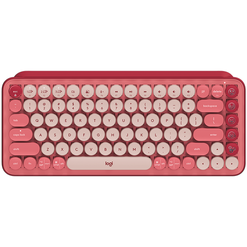 LOGITECH POP Keys Wireless Mechanical Keyboard With Emoji Keys - HEARTBREAKER_ROSE - US INT'L - BT - INTNL - BOLT slika 1