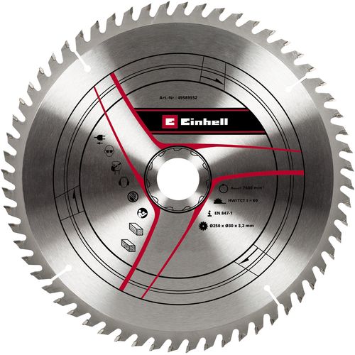 EINHELL Rezni list 250x30x3,2 mm/2,2 mm, 60Z za TC-TS 2025 slika 1