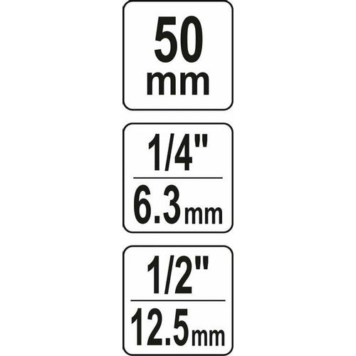 Yato udarni adapter za nastavke 1/2'-1/4' slika 3