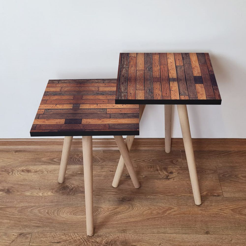 Nesting stolovi 2Shp332 - (2 komada) - boje: kamel, smeđa slika 1