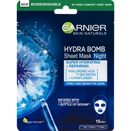 Garnier Skin Naturals Hydra Bomb Tissue noćna maska za lice 32g slika 1