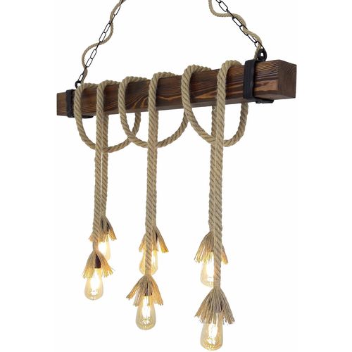 Kütük Halat 1 Walnut Chandelier slika 4