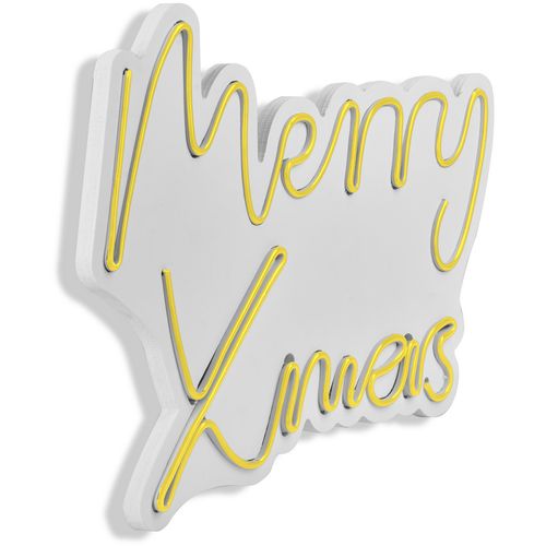 Wallity Ukrasna plastična LED rasvjeta, Merry Christmas - Yellow slika 7