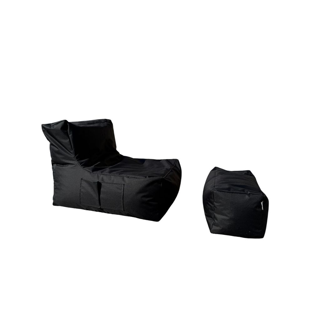 Xxl Sedir - Crni Set Bean Bag-a (2 Komada) slika 2