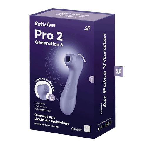 Vibrator SATISFYER Pro 2 Generation 3 with Liquid Air Lilac slika 1