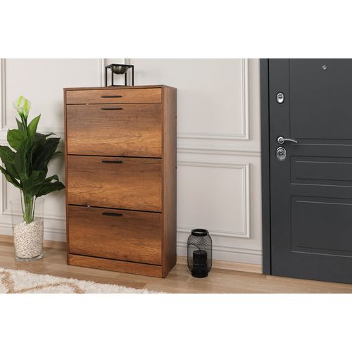 SHC-431-OO-1 Oslo Walnut Shoe Cabinet slika 2