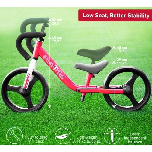 Smart Trike Folding Balance Bicikl - Crveni slika 7