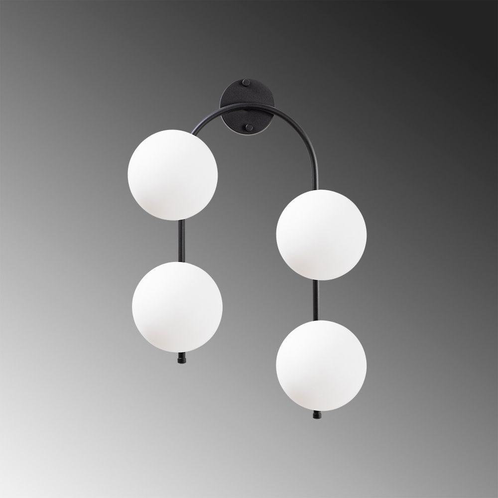 Jewel - 10595 Crna Krem Zidna Lampa slika 3
