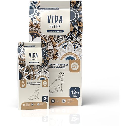 Vida Super Adult Medium i Large Piletina, Ćuretina i Povrće 2 kg slika 1