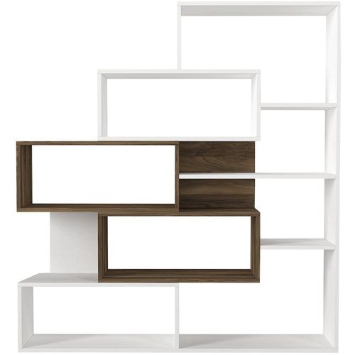 Woody Fashion Polica MARLA, Marla - White, Walnut slika 4