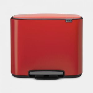 Brabantia Pedal Bin Bo 3x11L, crvena, 121029