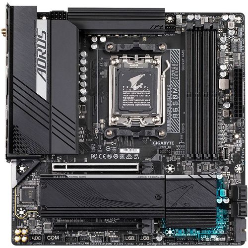 Gigabyte B650M AORUS ELITE AX AM5, AMD B650 Chipset, 4x DDR5, Supports AMD Ryzen 7000 Series Processors, Support for AMD EXtended Profiles for Overclocking (AMD EXPO) and Extreme Memory Profile (XMP) memory modules slika 2