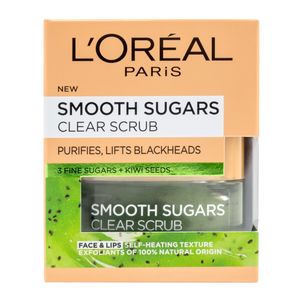 L'Oreal Paris Smooth Sugars Šećerni piling za lice sa semenkama kivija 50ml