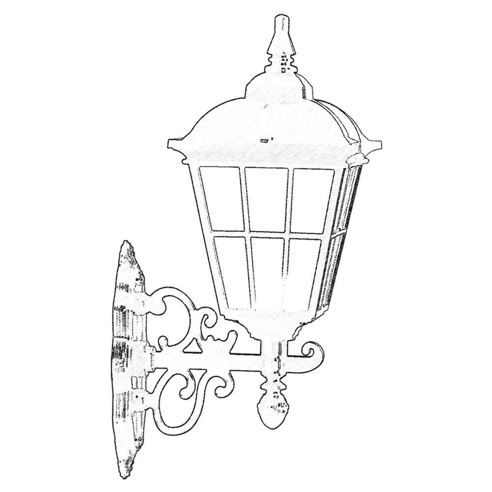 BAP-68183-BSY-M1 Crna Spoljna Zidna Lampa slika 2