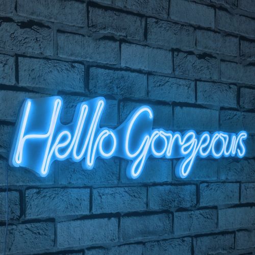 Wallity Ukrasna plastična LED rasvjeta, Hello Gorgeous - Blue slika 9