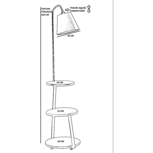 Sorti 8743-3 Black
Walnut Floor Lamp slika 4