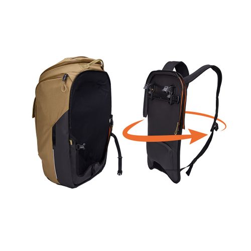 Thule Paramount hibridna bisaga za bicikl i ruksak 26 L - kaki slika 11