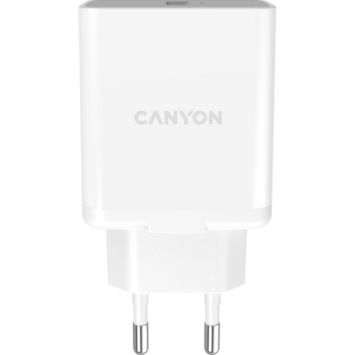 Canyon, Wall charger with 1*USB, QC3.0 24W, Input: 100V-240V, Output: DC 5V/3A,9V/2.67A,12V/2A, Eu plug, Over-load, over-heated, over-current and short circuit protection, CE, RoHS ,ERP. Size:89*46*26.5 mm,58g, White slika 5