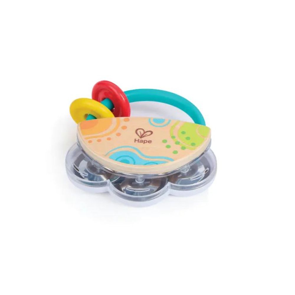 Hape Drvena zvečka mini daire Tiny Tambourine slika 2