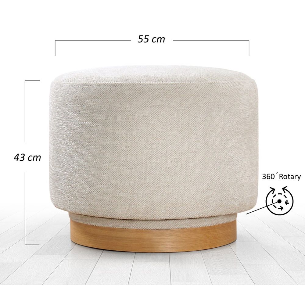 Turneed - Kremasti Pouf slika 6