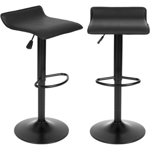 Modernhome barski stolac - eko koža - crni  slika 1